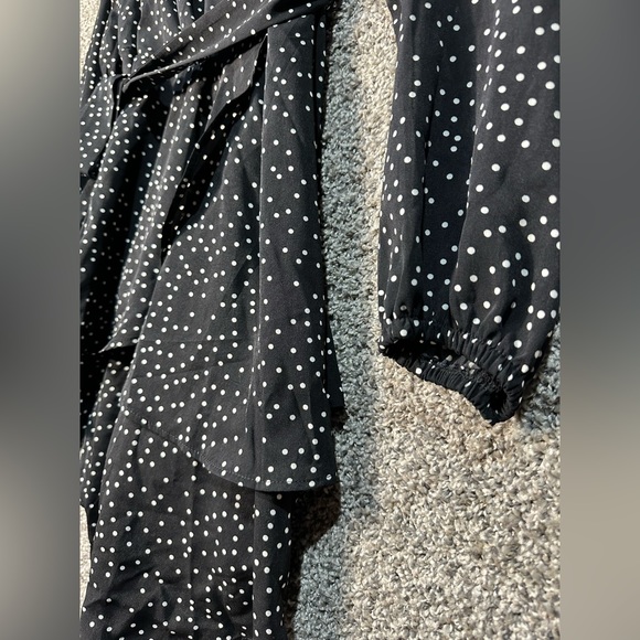 NWOT Tie Waist Long Sleeve Ruffle Mini Swing Dress Size XL - Picture 7 of 8